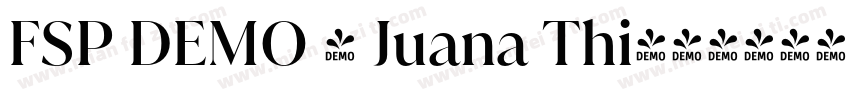 FSP DEMO - Juana Thi字体转换